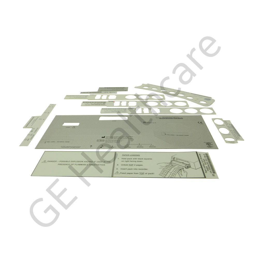Coro 250CX Labels - English Coro 250CX Labels - English