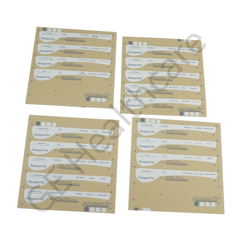 Label Kit Transport Pro v2 Front Label Kit Transport Pro v2 Front